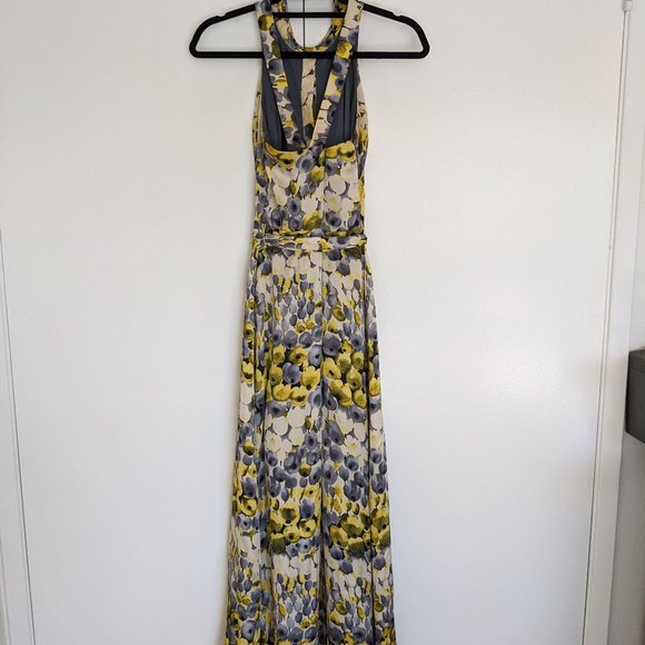 Yellow and gray floral maxi dress from Modcloth - Picture 4 of 7